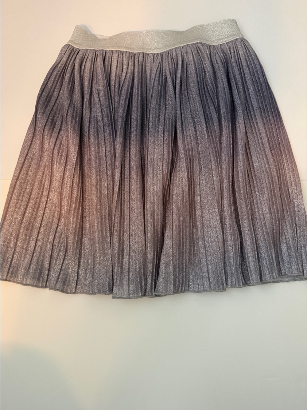 Tucker + Tate Sparkle Pleated Metallic Gray Girls' Skirt